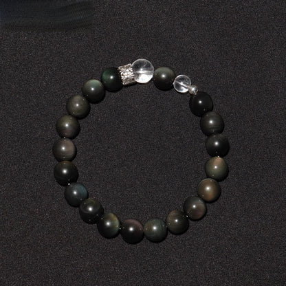 Obsidian Pixiu bracelet in gift box – protection and anxiety relief crystal bracelet